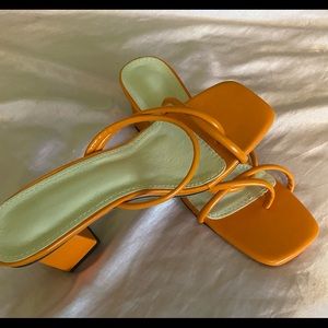 Orange heels
